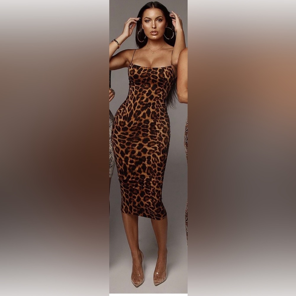Jluxlabel leopard print dress size S
